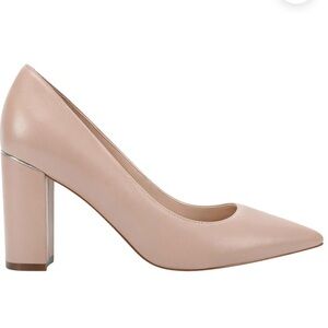 Marc Fisher Nude Block Heel Pumps Size 6.5